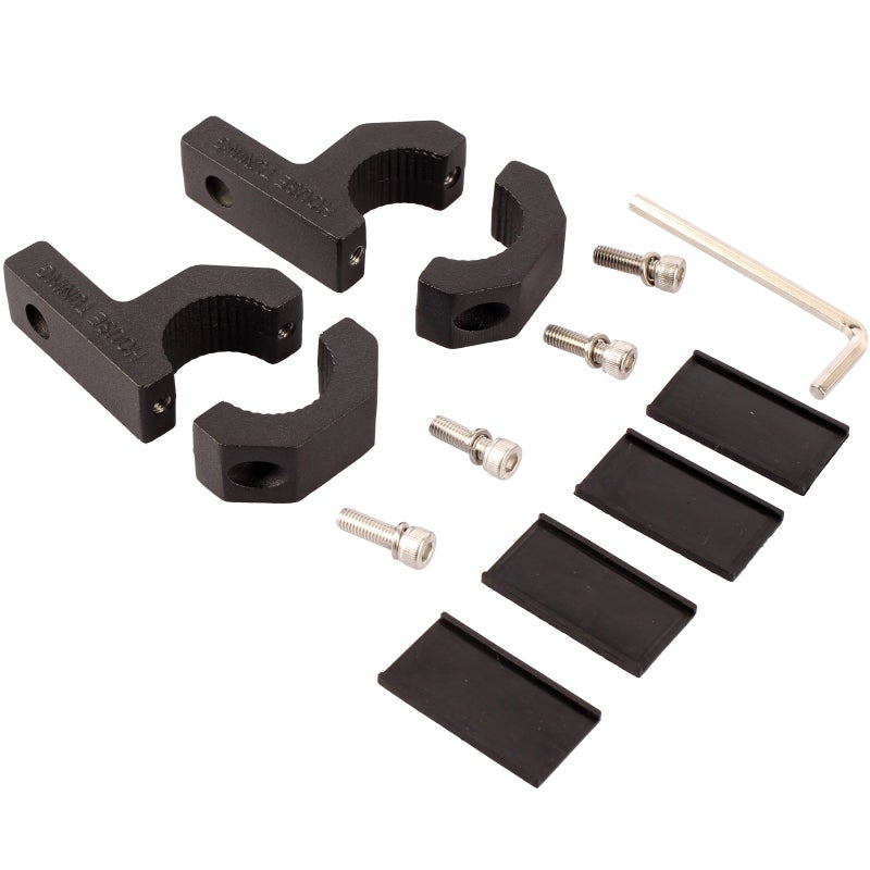 House Tuning 1 inch Bar Clamp-Pack 4 Roof Rack Bar Mounts Tube Clamps Horizontal Bar Clamp Mounting Bracket for Motorcycle ATV Utv Boat Trucks (1"- Clamp Mount kit) - Image 4